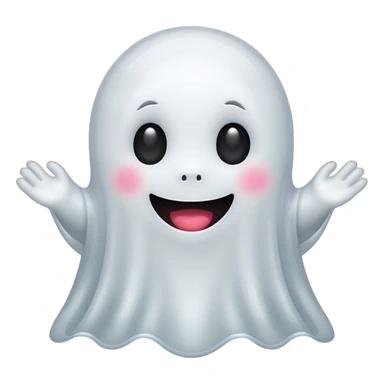 kawaii ghost sticker