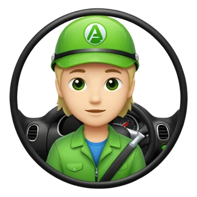 Jeune permis le A de jeune conducteur genre le petit rond  sticker