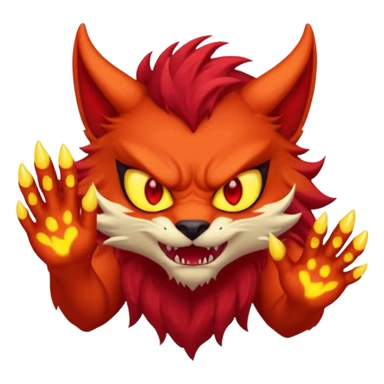 Alpha demon furry sticker