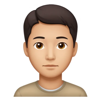 chinese man doing skincare sticker