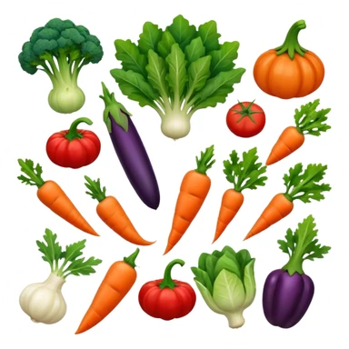 A bundle of different vegetables sticker