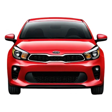 Red Kia Rio Sedan 2017 sticker