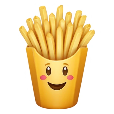 Smile French fry day  sticker