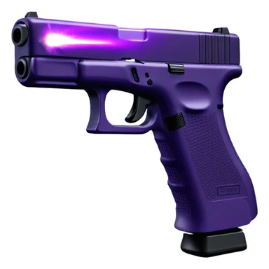 Glock with purple beam sticker