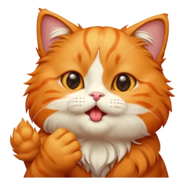 A cute cat emoji blowing a kiss with a little bite sticker