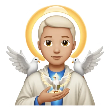 Charismatic Christianity holy spirit with a dove upon sticker