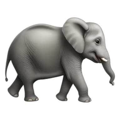 Elephant sur tortue sticker