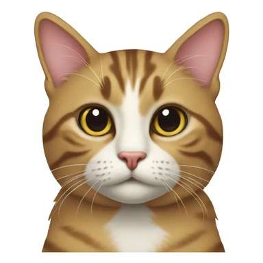 Cat with a g sticker