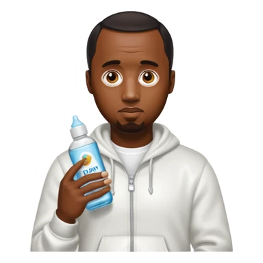 P diddy with baby oil sticker