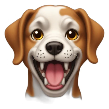 devil dog with penut sticker