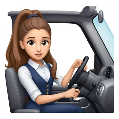 Ariana grande heading home from work in her GMC  sticker