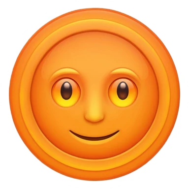 A circle with a thermal camera effect, orange color sticker