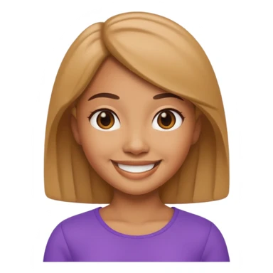 Memoji girl smiling sticker