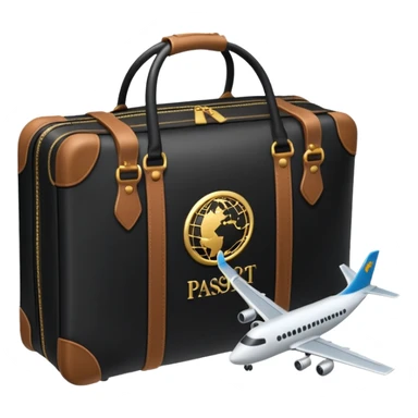 glob ,pass port, , travel bag , plane sticker