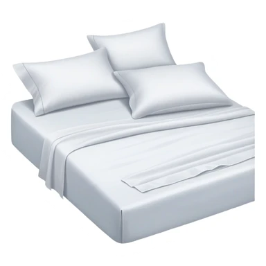 Bed sheets and pillows sticker