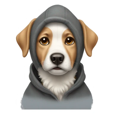 Dog winter sticker