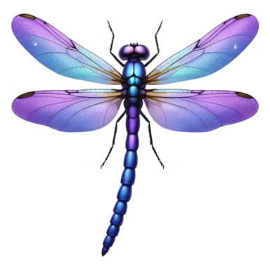 glitter purple dragonfly sticker