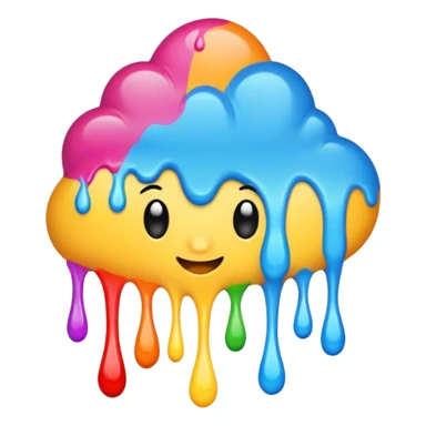 Splash paint sticker