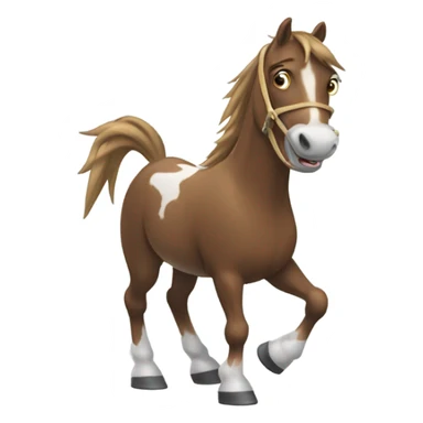 Caballo con brakets  sticker