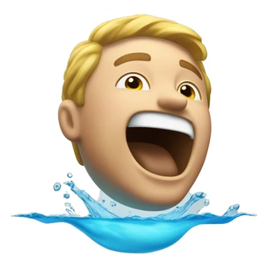 Un emoji simple mais coloré d'Un homme qui fait un mouvement de plongeon dans l'eau sticker
