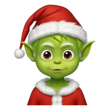 Grinch baby boy sticker