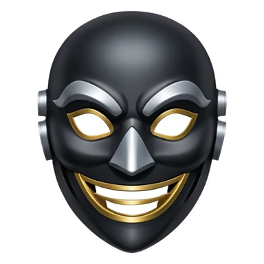 corvo attanos mask from Dishonored game smiling  sticker