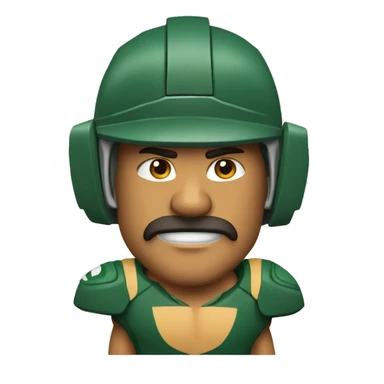 Renard rugbyman musclé  sticker