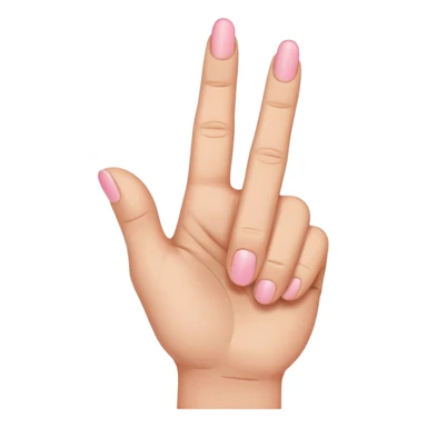 Like the middle finger flipping off emoji but with the pinky finger only (pinky finger flipping off) sticker