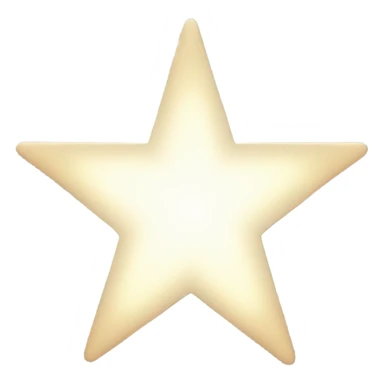 Bright white star sticker