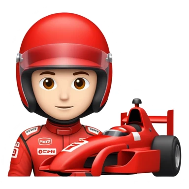 Race car with a driver in it sticker