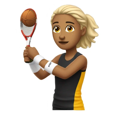 Tenista sin un brazo sticker