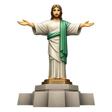 Christ the Redeemer statue, no frame sticker