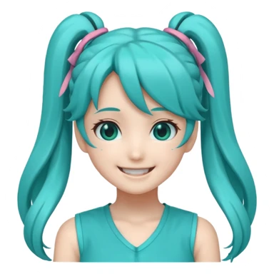 Hatsune Miku smile sticker