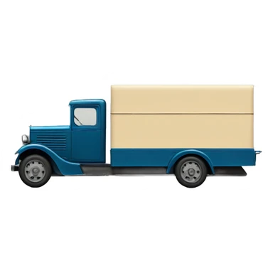 Very long 1934 moving truck side view  sticker