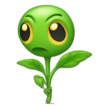 Weed Peashooter sticker
