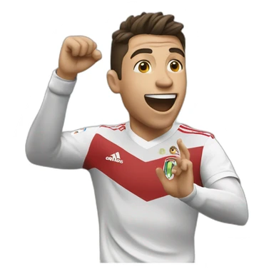 cristiano siuu celebration sticker