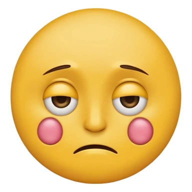 yellow round emoji with peace sign hand, sad eyes, small angry vein mark on forehead showing both emotions sticker