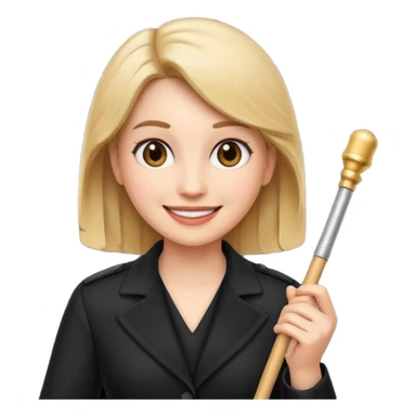 Female music conductor emoji sticker