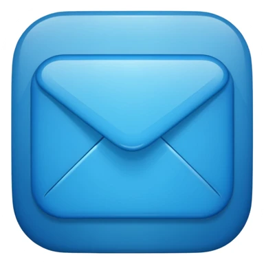 email app icon on blue bg sticker