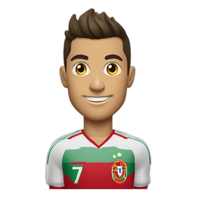 cristiano ronaldo siuuuu portugal jersey sticker
