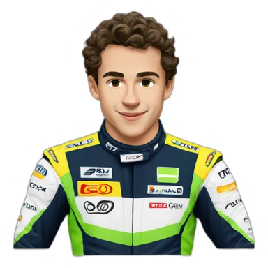 Lando Norris f1 beau sticker