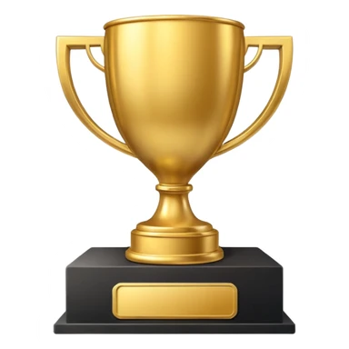 trophy on a winners podium sticker