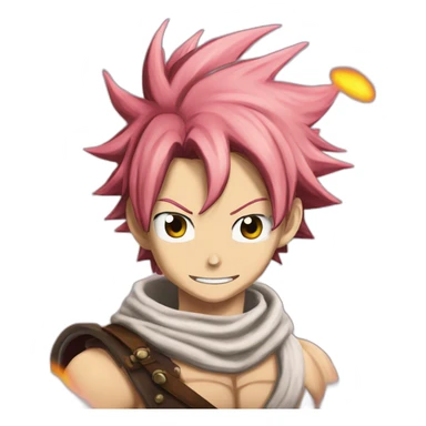Natsu dragneel from Fairy tail rose air sticker