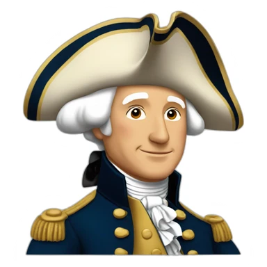 George washington emoji curtsy sticker