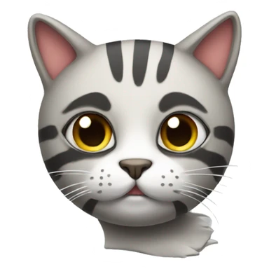 cat whith football sticker