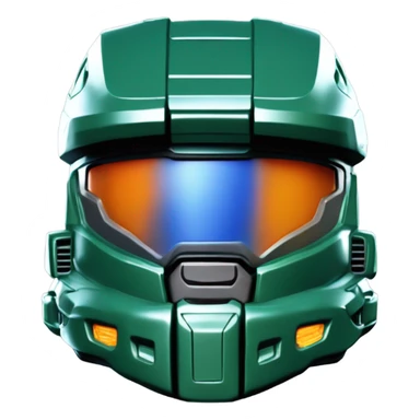 Master Chief Halo helmet Mark V helmet Blue orange visor sticker