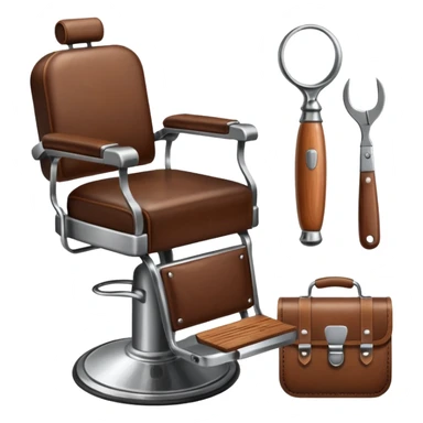 Accesorios barbería sticker