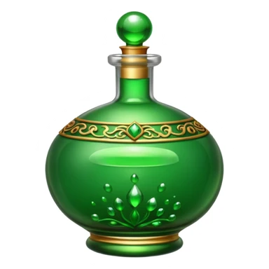Green poison bottle sticker