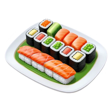 sushi with wasabi sticker