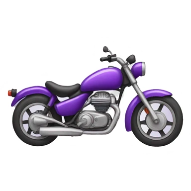 Purple motorbike sticker